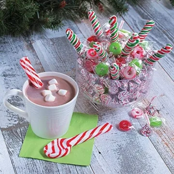 Peppermint Flavor Candy Spoons - Perfect Holiday Treats