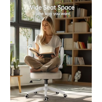 Hbada Ergonomic Office Chair with Flip-Up Armrests for Comfort