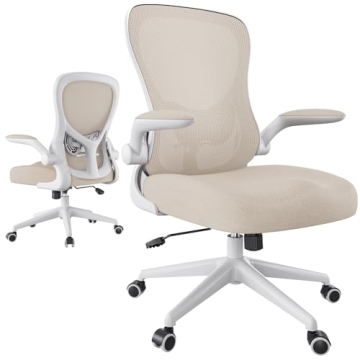 Hbada Ergonomic Office Chair with Flip-Up Armrests for Comfort