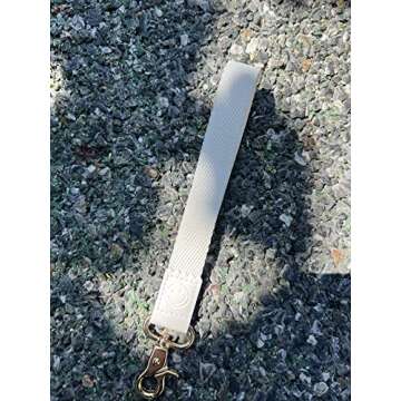 DQL White Key Lanyard Wrist Keychain Wrist Keychains for Women,Hand Wrist Lanyard Keychain (Milky White)