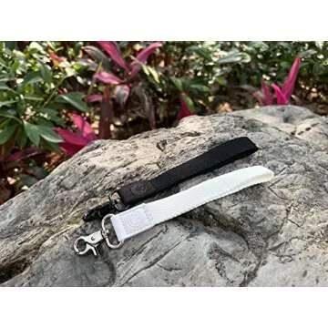 DQL White Key Lanyard Wrist Keychain Wrist Keychains for Women,Hand Wrist Lanyard Keychain (Milky White)