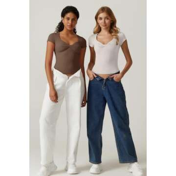 Stylish QINSEN Women's Sexy Twist Front Crop Top