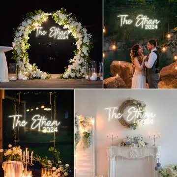 Custom Neon Signs-Neon Sign Customizable for wall Decor,wedding Decor,bar Decor.Personalized Neon Sign for Birthday, Party Gift