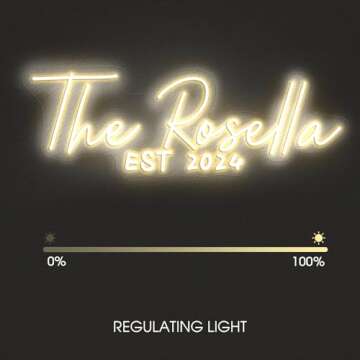 Custom Neon Signs-Neon Sign Customizable for wall Decor,wedding Decor,bar Decor.Personalized Neon Sign for Birthday, Party Gift