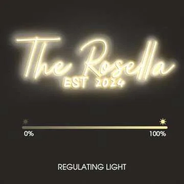 Custom Neon Signs-Neon Sign Customizable for wall Decor,wedding Decor,bar Decor.Personalized Neon Sign for Birthday, Party Gift