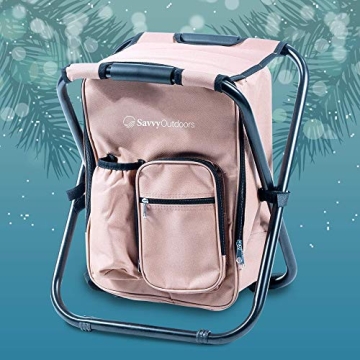 Savvy Outdoors Backpack Chair Cooler for Outdoor Fun