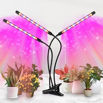 Full Spectrum LED Grow Light with Timer and Flexible Arm