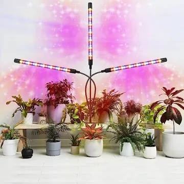 Full Spectrum LED Grow Light with Timer and Flexible Arm