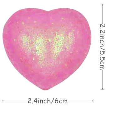 Eavotoy 12 Pack Valentine's Hearts Stress Balls for Gifts