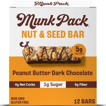 Munk Pack Keto Snack Bars - Peanut Butter Dark Chocolate