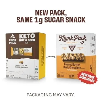 Munk Pack Keto Snack Bars - Peanut Butter Dark Chocolate