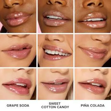 Too Faced Kissing Jelly Lip Oil Gloss | Sunflower & Jojoba Oils, 0.15 Fl Oz, Bubblegum