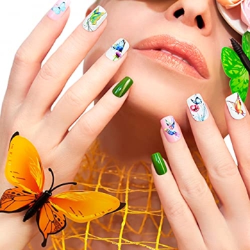 EAONE 60 Sheets Nail Stickers DIY Nail Art Designs Safe & Easy