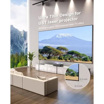 AWOL VISION 100" UST Projector Screen for Daylight Use