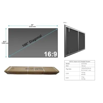 AWOL VISION 100" UST Projector Screen for Daylight Use