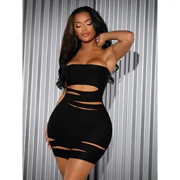 Shop Verdusa Women's Stylish Cut Out Mini Bodycon Dress
