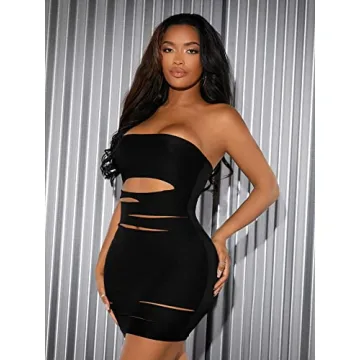 Shop Verdusa Women's Stylish Cut Out Mini Bodycon Dress