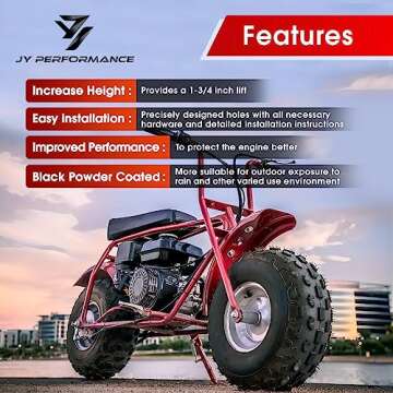 JY PERFORMANCE Torque Converter Motor Riser Plate Mount for Predator 196cc / 212cc Engine on Coleman...