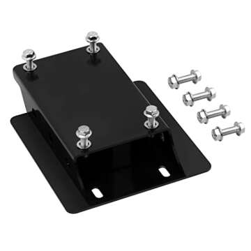 JY PERFORMANCE Torque Converter Motor Riser Plate Mount for Predator 196cc / 212cc Engine on Coleman Mini Bikes, Black - 1 3/4 Inch Lift