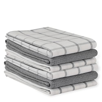 Soft & Absorbent Lane Linen Kitchen Towels Set of 6