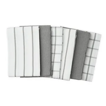 Soft & Absorbent Lane Linen Kitchen Towels Set of 6