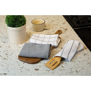 Soft & Absorbent Lane Linen Kitchen Towels Set of 6