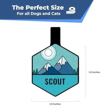 Personalized GoTags Silent Dog Tag for Pets - Durable & Custom