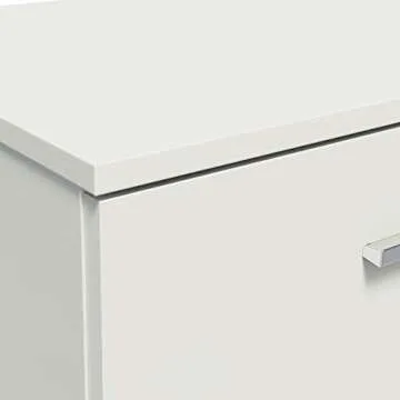 Madesa Modern Desk with Storage for Home and Office