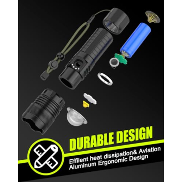 Victoper 10000 Lumens Super Bright Tactical Flashlight