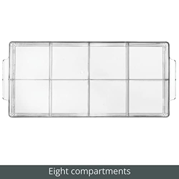 mDesign 8-Compartment Tea Bag Organizer Caddy - 2 Pack