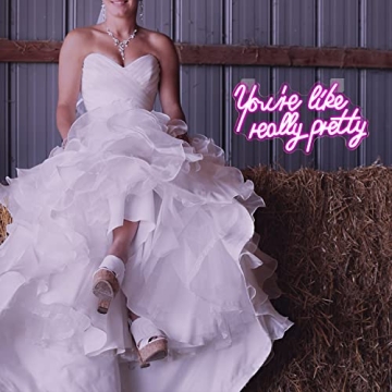 Pink LED Neon Sign for Wall Decor Dimmable USB Powered