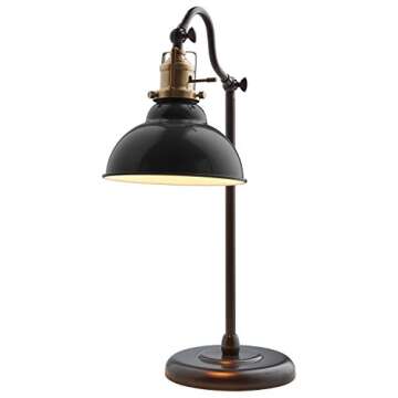 Stone & Beam Vintage Task Table Lamp with LED Bulb