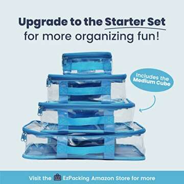 Medium Clear Travel Packing Cube for Easy Packing & Travel