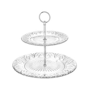 Godinger 2 Tier Platter Tray Server - Dublin Collection