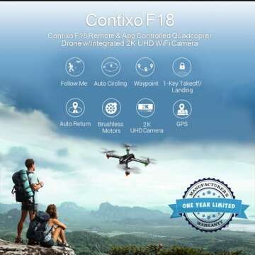 Contixo F18 2K Drone with Camera for Beginners and Adults