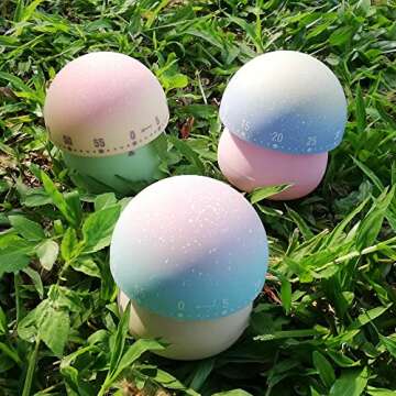 NUOSWEK Mushroom Countdown Timer for Kids and Cooking