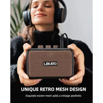 LEKATO Mini Electric Guitar Amp with Bluetooth & 5W Power