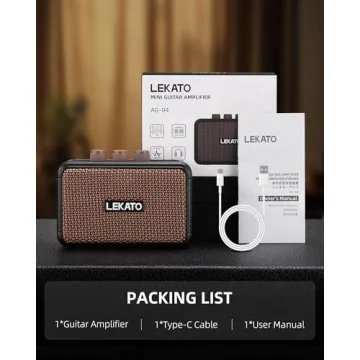 LEKATO Mini Electric Guitar Amp with Bluetooth & 5W Power