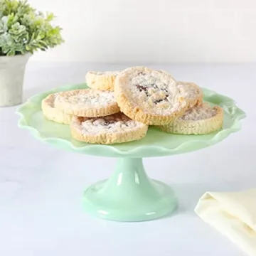 Martha Stewart Jadeite Glass Cake Stand - Vintage Charm for Any Occasion