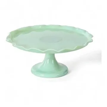 Martha Stewart Jadeite Glass Cake Stand - Vintage Charm for Any Occasion