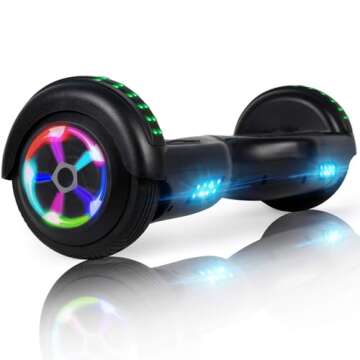 LIEAGLE Hoverboard, 6.5" Self Balancing Scooter Hover Board with Many Certified Wheels LED Lights fo...