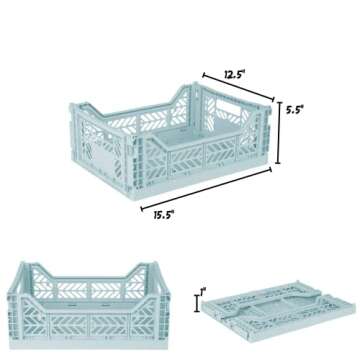 AYKASA Collapsible Storage Bins - Sturdy & Stylish Storage