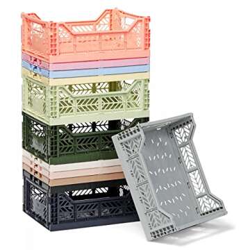 AYKASA Collapsible Storage Bins - Sturdy & Stylish Storage