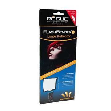 Rogue Photographic Design ROGUERELG2 FlashBender 2 Large Reflector, Bounce Flash, Snoot, Gobo (Black/White)