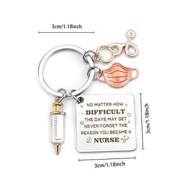 Nurse Graduation Gift for Women Nurse Keychain Nurses Week Gifts Graduation Presents for Nurses Nurs...