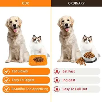 ChuLian Slow Feeder Lick Mat for Dogs and Cats 2 Pack Silicone Licking Pad with Suction Cups for Anxiety Boredom Reducer Pets Bathing Grooming Training Calming Mat Pink and Orange