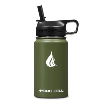 HYDRO CELL 14oz Insulated Water Bottle with Straw