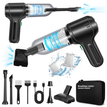 ekbas Car Vacuum High Power Suction 18000PA 3 in 1 Blower Brushless Motor Wireless Handheld Vacuum C...