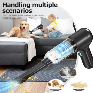 ekbas Car Vacuum Powerful Suction 18000PA Portable Vacuum Cleaner