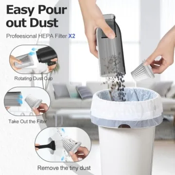 ekbas Car Vacuum Powerful Suction 18000PA Portable Vacuum Cleaner